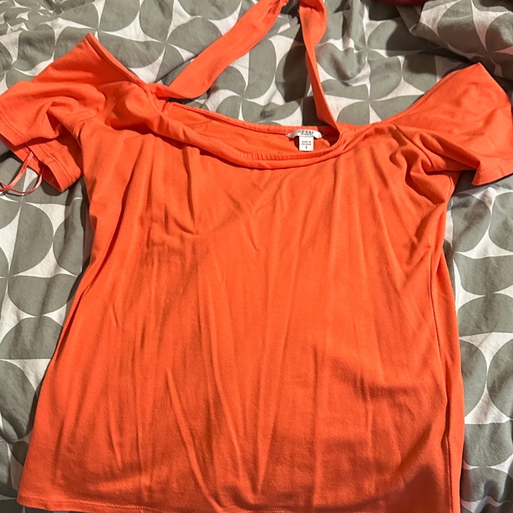 Guess by Marciano Orange Crop Top